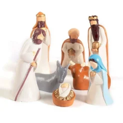 GRAINE CRÉATIVE - Petits moules à plâtre en latex - santons de la crèche