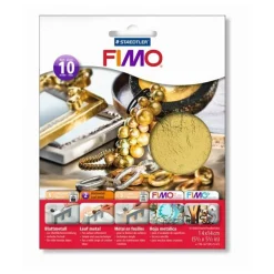 GRAINE CRÉATIVE - Pochette de 10 feuilles métal or