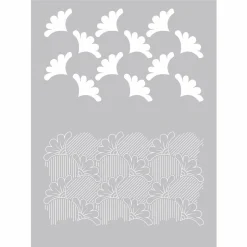 GRAINE CRÉATIVE - Pochoir pâte polymère wax 15,3 x 11,4 cm