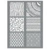 GRAINE CRÉATIVE - Pochoir pour pâte polymère 11,4 x 15,3 cm - ethnique
