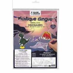 GRAINE CRÉATIVE - Porte-clés dinosaures diy en plastique dingue