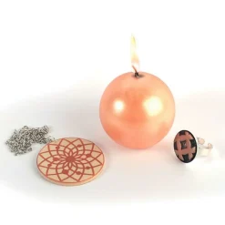 GRAINE CRÉATIVE - Poudre effet métallique pour pâte polymère - saumon