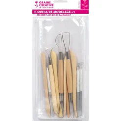 GRAINE CRÉATIVE - Set 11 accessoires de modelage n°2