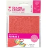 GRAINE CRÉATIVE - Tapis de texture pour pâte polymère - floral 2