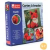 GRAINE CREATIVE - 3 cartes a broder - foret