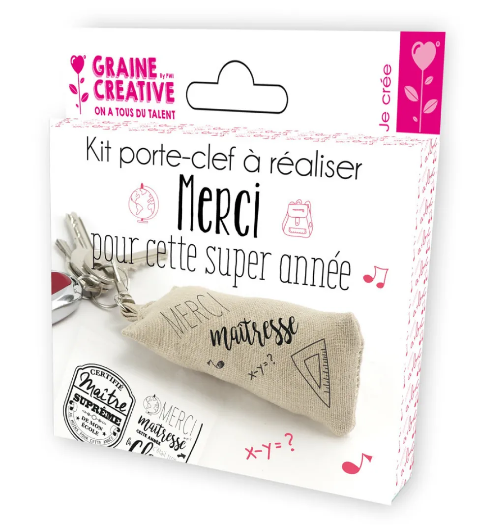 GRAINE CREATIVE - Kit porte clés maitre /maitresse