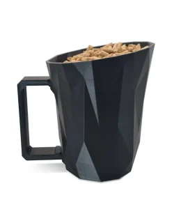 GRANULEBOX - Pelle à granulés de bois noire avec tamis