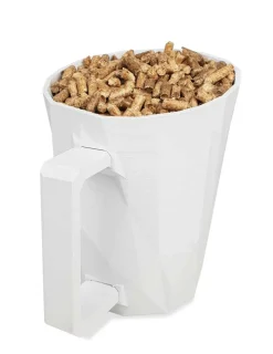 GRANULEBOX - Pelle à pellets blanche avec tamis