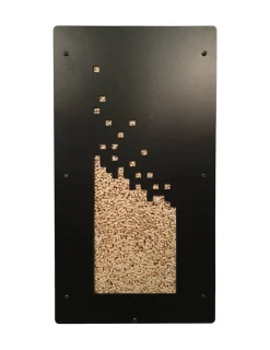 GRANULEBOX - Rangement à granulés de bois 55Kg numérik noir