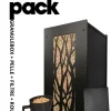 GRANULEBOX - Rangement à granulés de bois 55Kg avec accessoires modèle arbre noir
