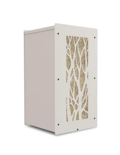 GRANULEBOX - Rangement à granulés de bois 55Kg blanc arbre