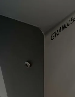 GRANULEBOX - Rangement de granulés de bois en intérieur 55Kg archi noir