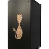 GRANULEBOX - Rangement granulé de bois 55kg noir felix