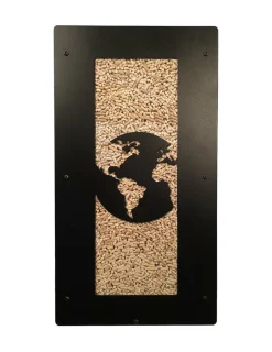 GRANULEBOX - Stockage à granulés de bois 55Kg world noir