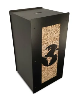 GRANULEBOX - Stockage à granulés de bois 55Kg world noir