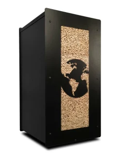 GRANULEBOX - Stockage à granulés de bois 55Kg world noir