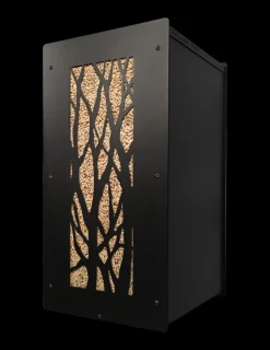 GRANULEBOX - Stockage à granulés de bois 55kg noir arbre