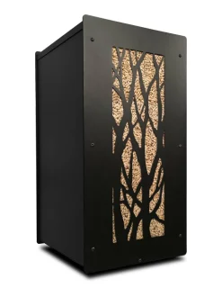 GRANULEBOX - Stockage à granulés de bois 55kg noir arbre