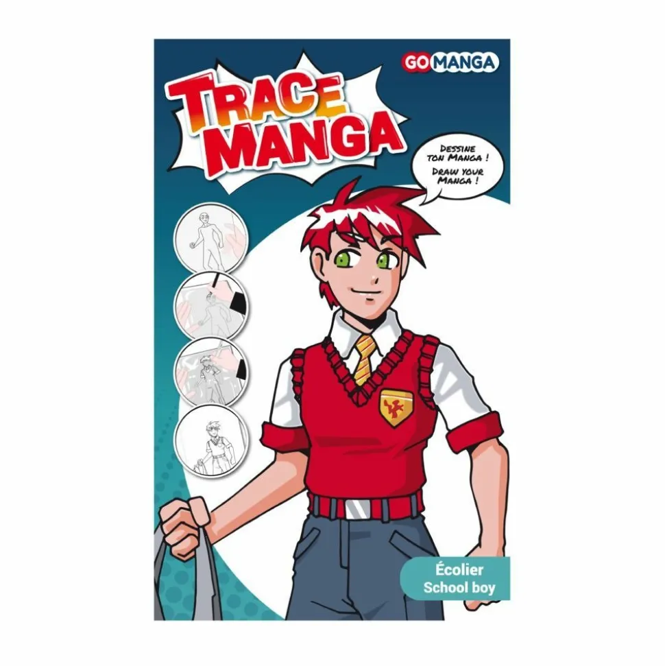 GRAPH'IT - Kit de dessin trace manga go manga - ecolier