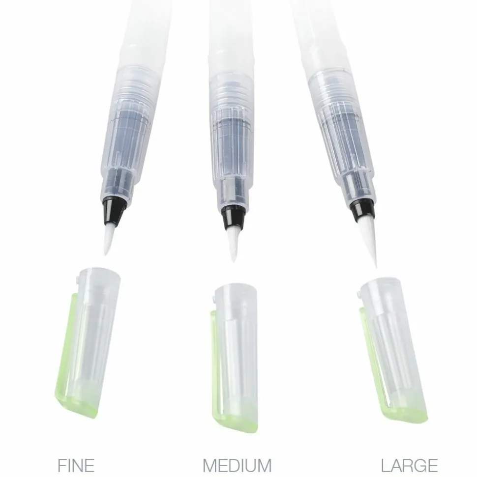 GRAPH'IT - Set de 3 pinceaux réservoir à pointe assorties fill'it - 5 ml