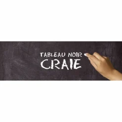 HABITABLE - Adhésif décoratif tableau noir - 100 x 45 cm - noir