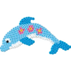 HAMA - Jeu créatif-Midi blister GM plqs Sirene, Dauphin