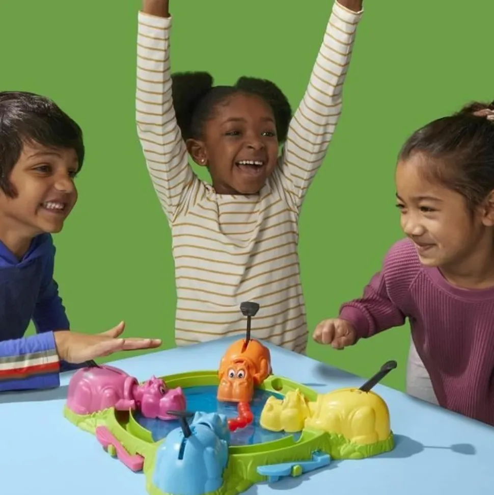 HASBRO - Hippos gloutons, jeu de société enfant, jeu de plateau