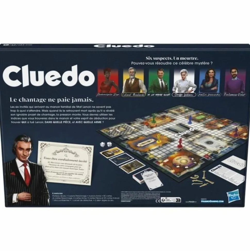 HASBRO GAMING - Cluedo classic refresh de réflexion et stratégie - nouvelle version