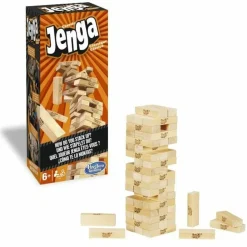 HASBRO GAMING - Jenga classique - blocs en bois massif