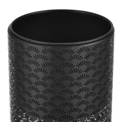 HELLOSHOP26 - Ensemble de 2 supports de plantes lot pots de fleur set cache-pot ensemble bacs à fleurs vases métal tailles différentes noir