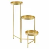 HELLOSHOP26 - Support de plante (à 3 cache-pots) métal laiton