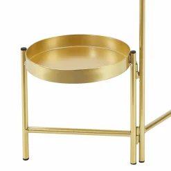 HELLOSHOP26 - Support de plante (à 3 cache-pots) métal laiton