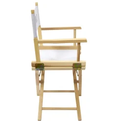 HOME DECO FACTORY - Chaise de directeur artistique en bois et tissu