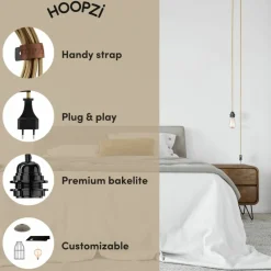 HOOPZI - Luminaire corde bala fil électrique - coton girly