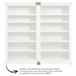 INTERIOR'S - Bibliothèque modulable ouverte l110 mdf gris - harmonie interior's