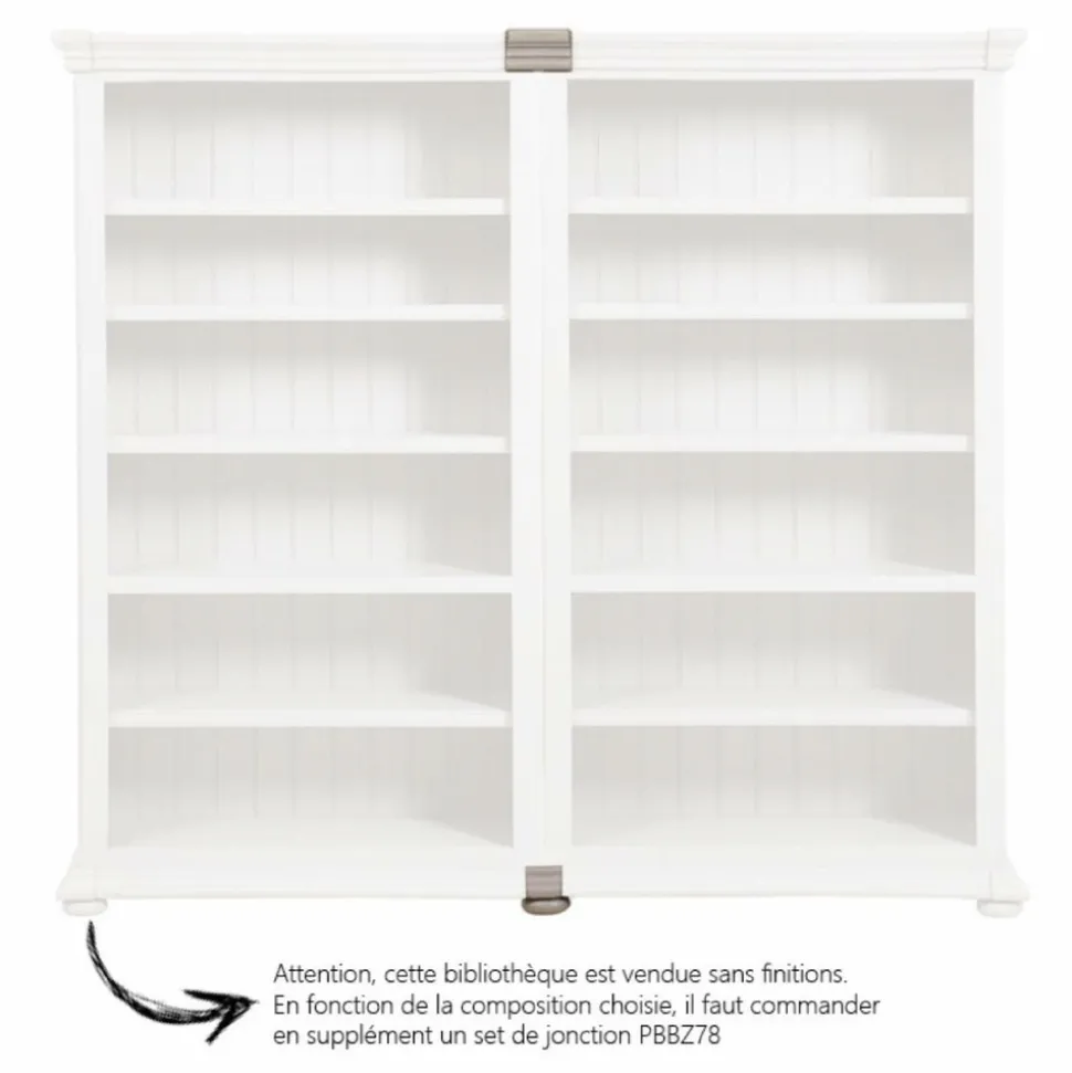 INTERIOR'S - Bibliothèque modulable ouverte l110 mdf gris - harmonie interior's