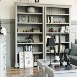 INTERIOR'S - Bibliothèque modulable ouverte l110 mdf gris - harmonie interior's