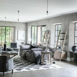 INTERIOR'S - Bibliothèque étagère échelle bois gris - horizon interior's