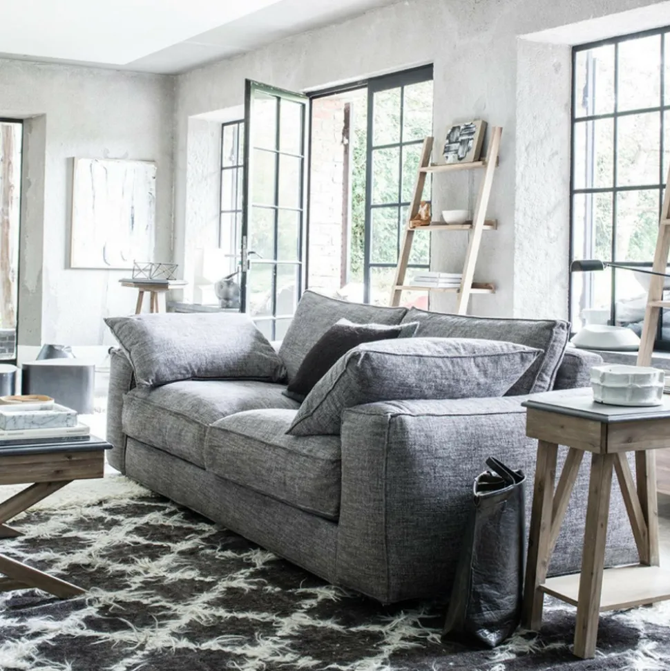 INTERIOR'S - Bibliothèque étagère échelle bois gris - horizon interior's