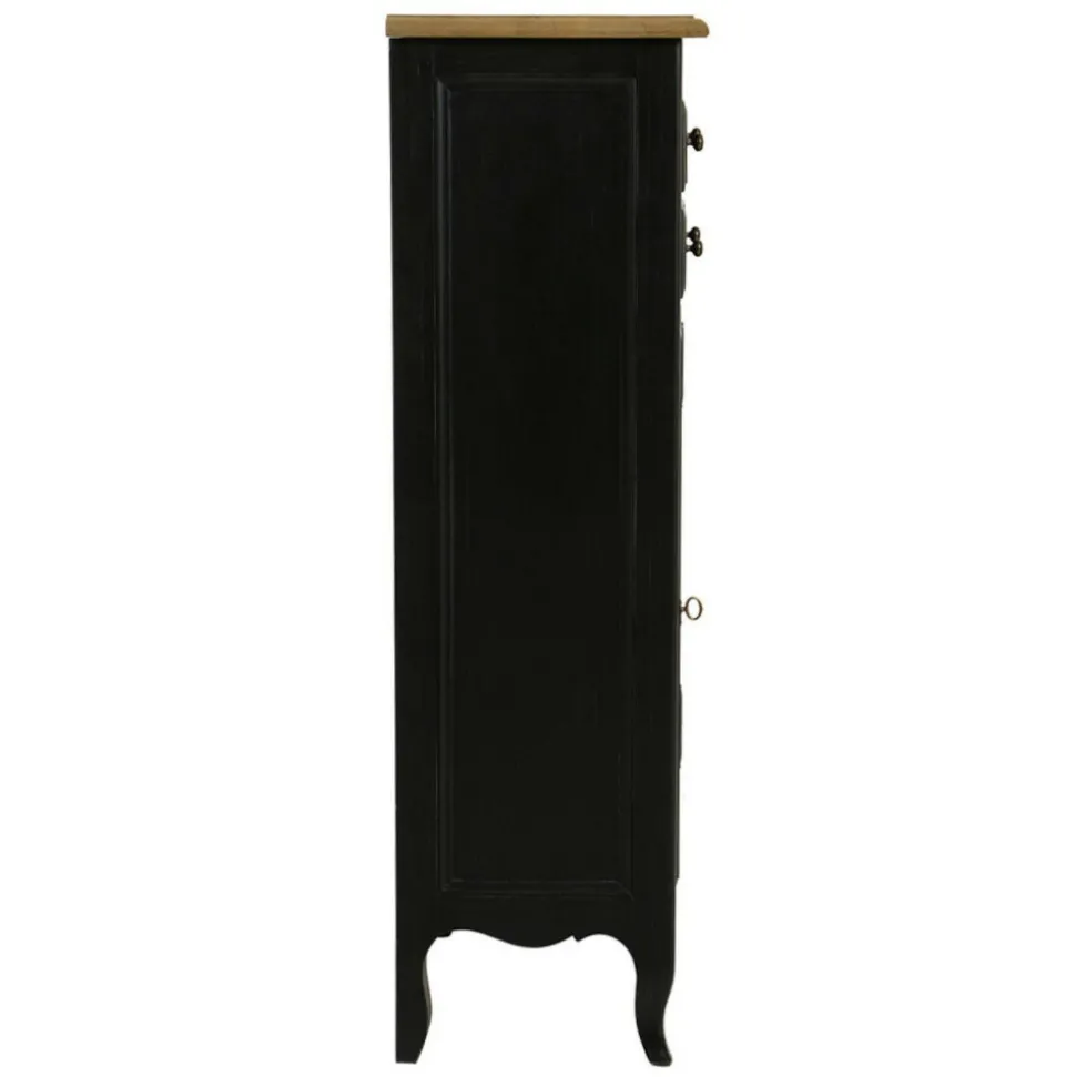 INTERIOR'S - Bibus 1 porte vitrée bois noir - manoir interior's