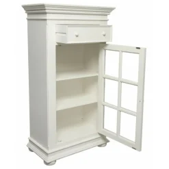 INTERIOR'S - Bibus 1 porte vitrée bois blanc - harmonie interior's