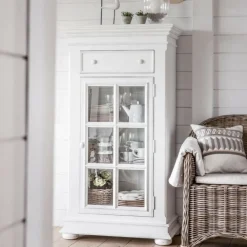 INTERIOR'S - Bibus 1 porte vitrée bois blanc - harmonie interior's