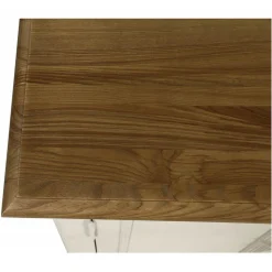 INTERIOR'S - Buffet bas 4 portes 1 tiroir bois blanc - manoir interior's