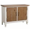INTERIOR'S - Buffet bas 2 portes bois blanc - provence interior's