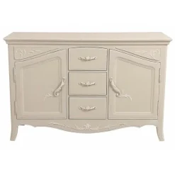 INTERIOR'S - Buffet bas 2 portes mdf blanc - lubéron interior's