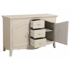 INTERIOR'S - Buffet bas 2 portes mdf blanc - lubéron interior's