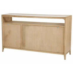 INTERIOR'S - Buffet bas 3 tiroirs bois beige - tallinn interior's