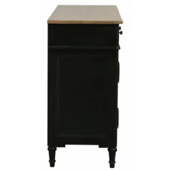 INTERIOR'S - Buffet bas bois noir - manoir interior's