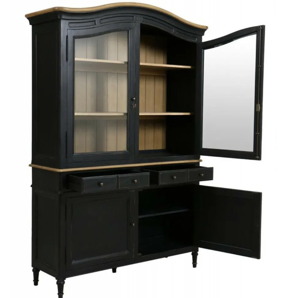 INTERIOR'S - Buffet bois noir - manoir interior's