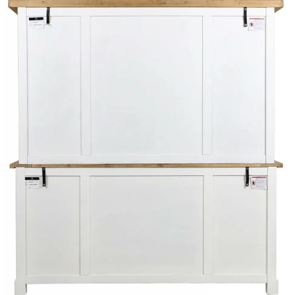 INTERIOR'S - Buffet vaisselier bois blanc - rivages interior's